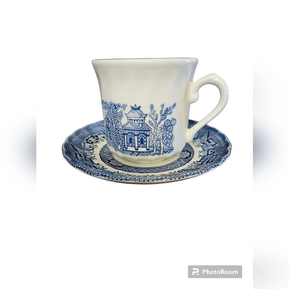 Vintage John Tam fine England Earthenware cup & saucer.